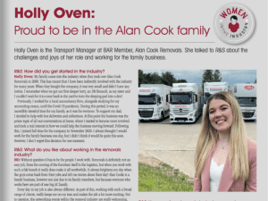 Britannia Alan Cook Transport Manager, Holly Oven with some of removals vehicles